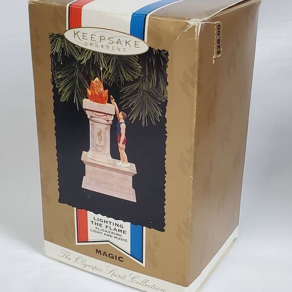 1996 Hallmark Keepsake Ornament Lighting the Flame Olympic Spirit Collection NIB - Picture 5 of 7